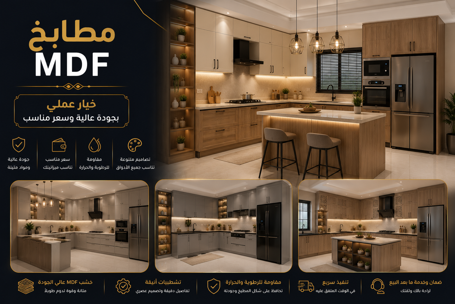 مطابخ MDF